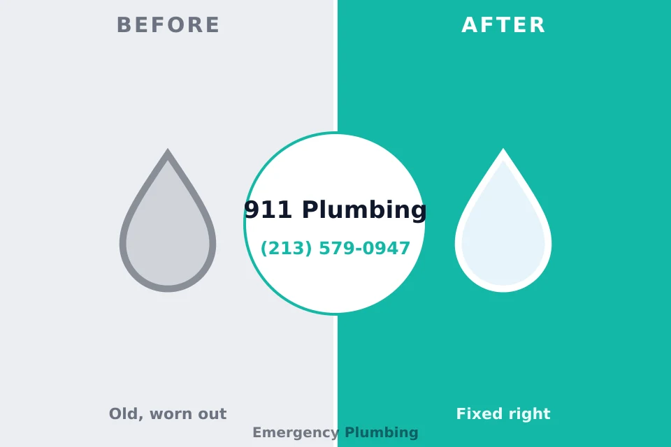 Before and after: plumbing repair Alexandria, KY